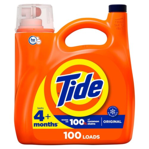 Tide Original Detergent, 100 loads, 132 fl oz