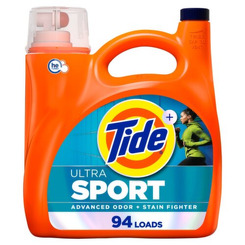 Tide+ Ultra Sport Detergent, 94 loads, 132 fl oz