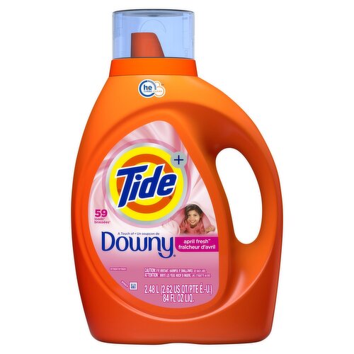 Tide+ Downy April Fresh Detergent, 59 loads, 84 fl oz