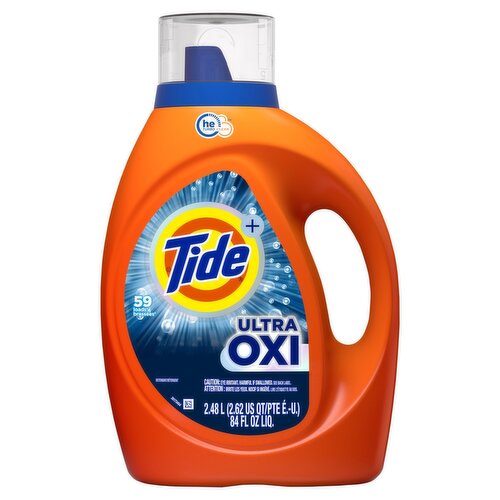 Tide+ Ultra Oxi Detergent, 59 loads, 84 fl oz