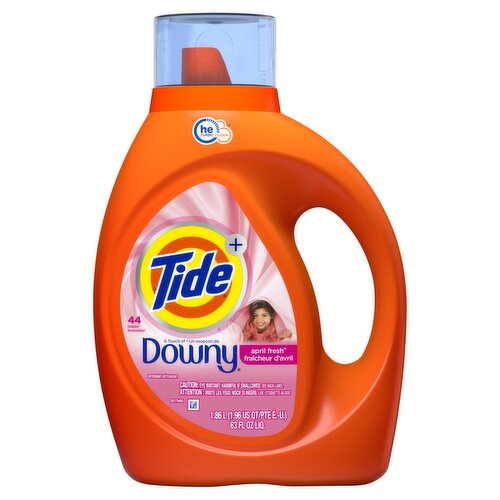 Tide Downy April Fresh Detergent, 44 loads, 63 fl oz