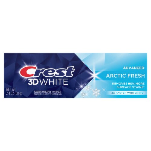 Crest 3D White Advanced Arctic Fresh Fluoride Anticavity Toothpaste, 2.4 oz