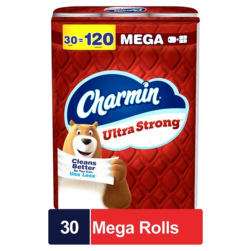 Charmin Ultra Strong Bathroom Tissue Mega Rolls, 30 count