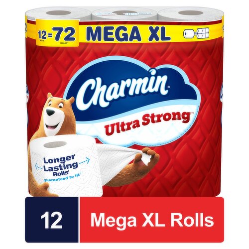 Charmin Ultra Strong Bathroom Tissue Mega XL Rolls, 12 count