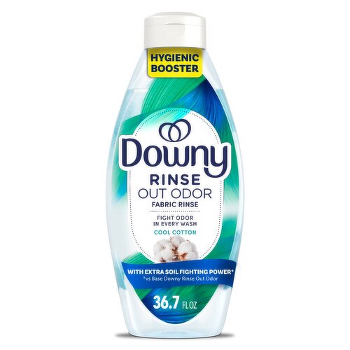 Downy Rinse Out Odor fabric rinse, Cool Cotton scent, 36.7 fl oz,