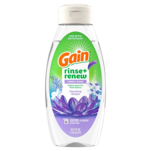 Gain Dewdrop Dream Rinse+Renew Fabric Rinse, 25.5 fl oz