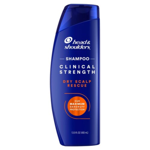 Head & Shoulders Clinical Strength Dry Scalp Rescue Shampoo, for Stubborn Dandruff, 13.5 fl oz