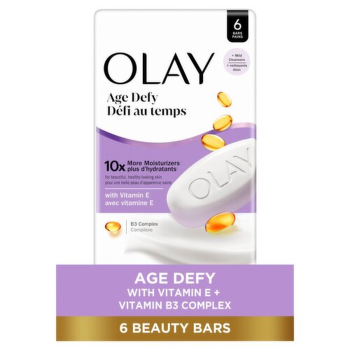 Olay Age Defy Beauty Bars, 3.17 oz, 6 count