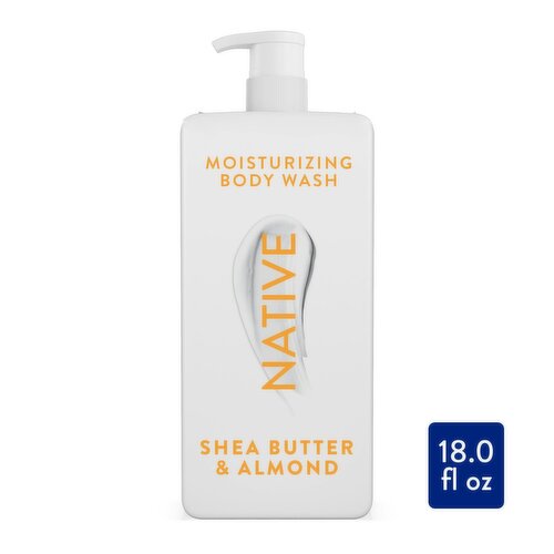 Native Moisturizing Body Wash Shea Butter & Almond 18 fl oz