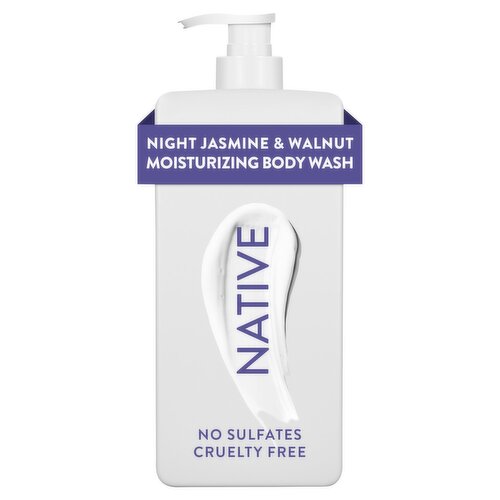 Native Night Jasmine & Walnut Moisturizing Body Wash, 18 fl oz