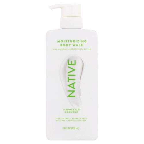 Native Lemon Balm & Bamboo Moisturizing Body Wash, 18 fl oz