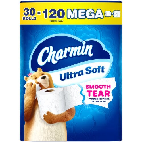 Charmin Toilet Paper Ultra Soft, 30 Mega Rolls