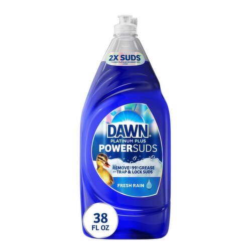 Dawn Platinum Plus PowerSuds Liquid Dish Soap, 38 oz. Bottle 