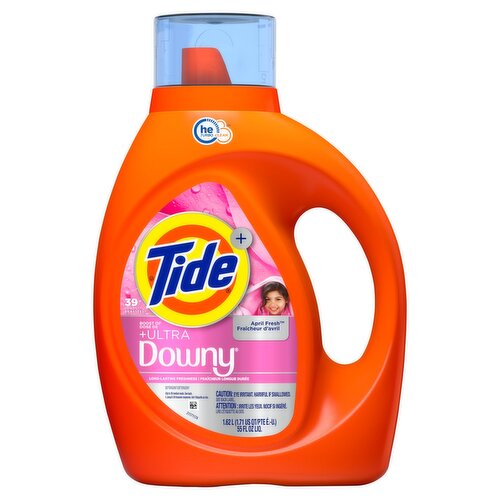 Tide+ Boost of +Ultra Downy April Fresh Detergent, 39 loads, 55 fl oz