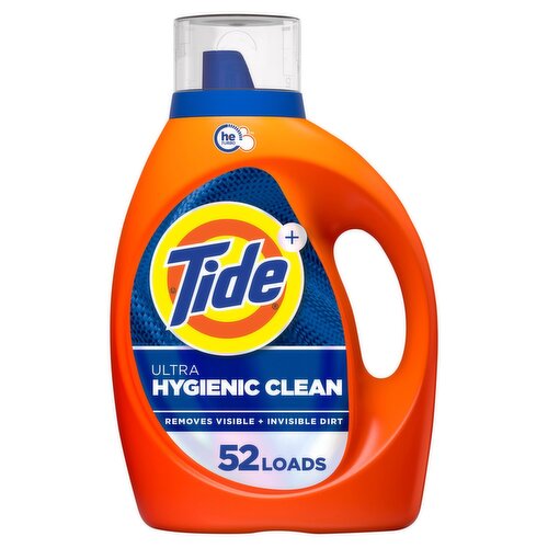 Tide+ Ultra Hygienic Clean Detergent, 52 loads, 73 fl oz