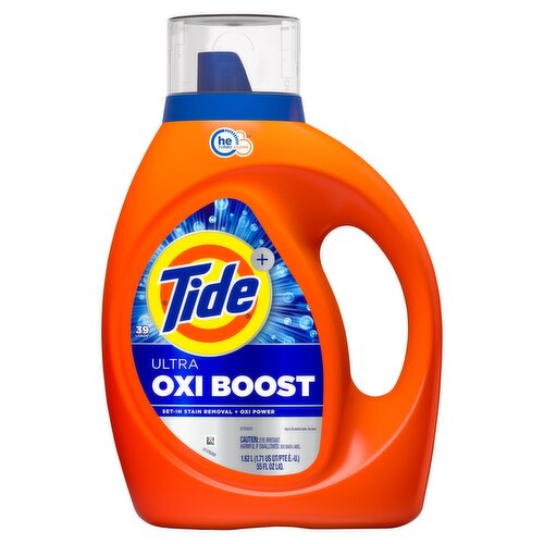 Tide+ Ultra Oxi Boost Detergent, 39 loads, 55 fl oz