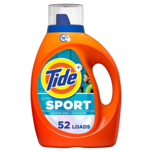 Tide+ Ultra Sport Detergent, 52 loads, 73 fl oz