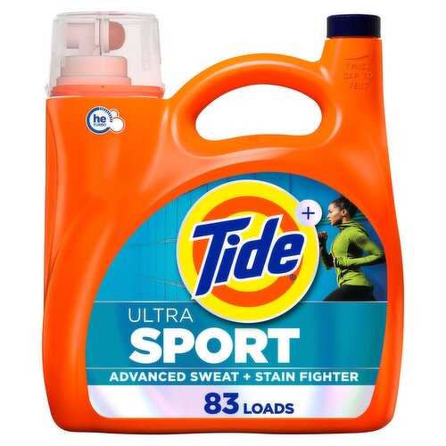 Tide Ultra Sport Liquid Laundry Detergent, 117 fl oz, 83 Loads