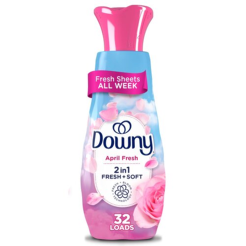 Downy Liquid Laundry Fabric Softener, April Fresh, 24 fl oz, 32 Loads
