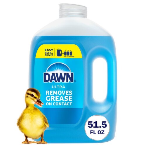 Dawn Ultra Original 4/51.5oz RFL Ultra Refill Jug Dish Soap, Dishwashing Liquid, Original, 51.5oz