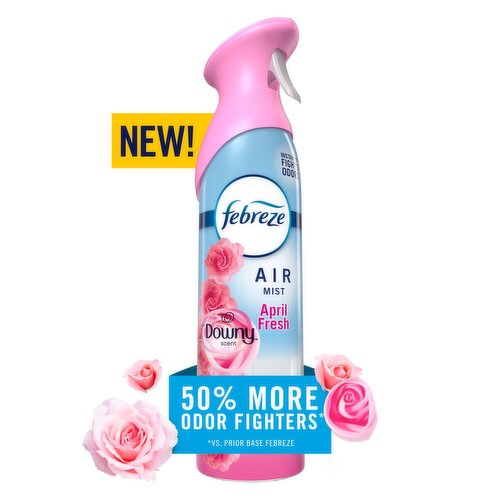 Febreze Air Mist, Air Freshener Spray, Odor Fighting Room Spray, Downy April Fresh Scent, 8.1oz