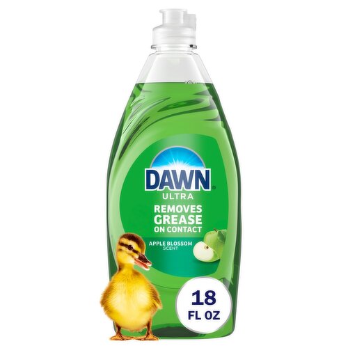 Dawn Ultra Dish Soap, Dishwashing Liquid, Apple Blossom, 18oz
