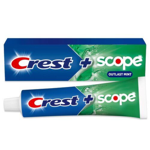 Crest Whitening Plus Scope Outlast Toothpaste, Long Lasting Mint, 4.0 oz