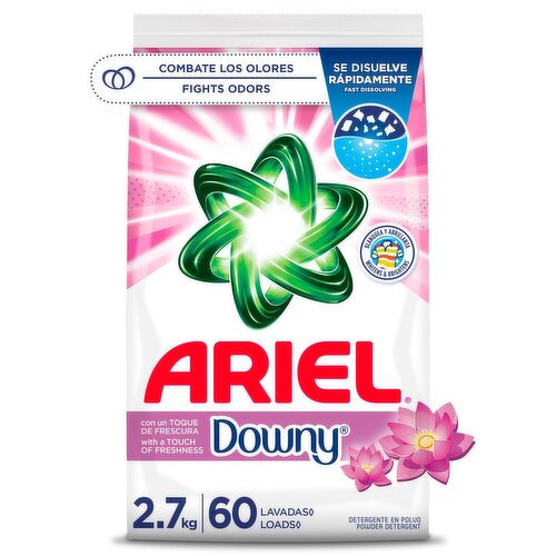Ariel with a Touch of Downy Freshness, Powder Laundry Detergent, 60 Loads