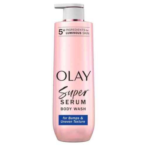 Olay Super Serum Body Wash for Bumps & Uneven Textured Skin, 20oz, Serum Complex for Luminous Skin