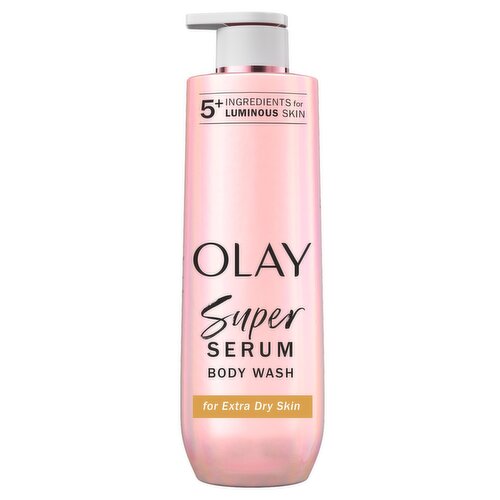 Olay Super Serum Body Wash for Extra Dry Skin, 20 fl oz, Serum Complex for Luminous Skin, 20 fl. oz.