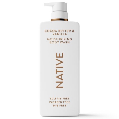 Native Moisturizing Body Wash Cocoa Butter & Vanilla, 22 fl oz.