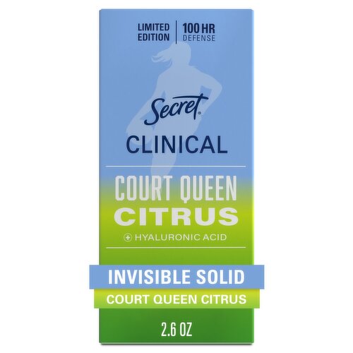 Secret Clinical Strength 100HR Hyaluronic Acid Antiperspirant Deodorant for Women, 2.6 oz