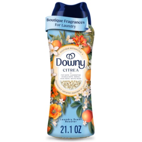 Downy Boutique Botanicals In Wash Laundry Scent Booster Beads, CITREA Scent, 21.1 oz