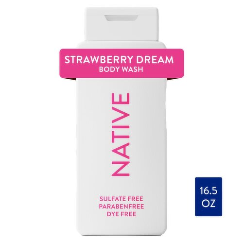 Native Sulfate & Paraben Free Body Wash, Strawberry Dream, 18 fl oz