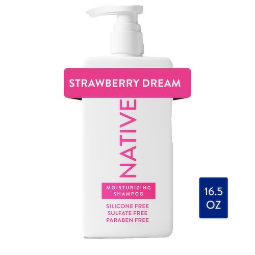Native Moisturizing Shampoo, Silicone and Sulfate Free, Strawberry Dream, 16.5 fl oz