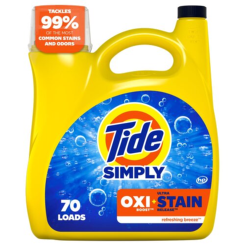 Tide Laundry Detergent Simply Oxi Boost + Ultra Stain Release, 94 fl oz, 70 Loads

