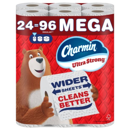 Charmin Toilet Paper Ultra Strong, 24 Mega Rolls