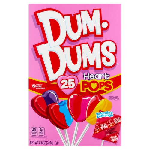 Dum-Dums Heart Pops, 25 count, 8.8 oz