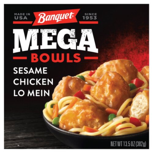 Banquet Sesame Chicken Lo Mein Mega Bowls, 13.5 oz