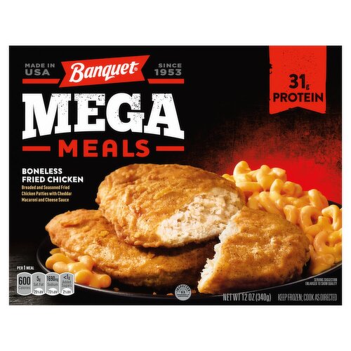 Banquet Mega Meals Boneless Fried Chicken, 12 oz