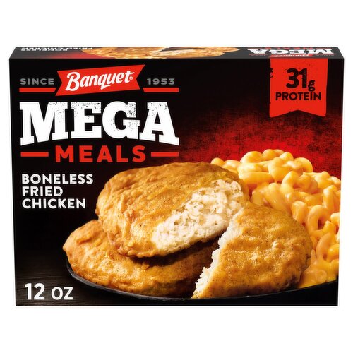 Banquet Boneless Fried Chicken Mega Meals, 12 oz
