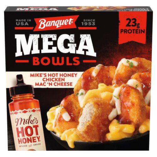 Banquet Mega Bowls Mike's Hot Honey Chicken Mac 'N Cheese, 13.8 oz
