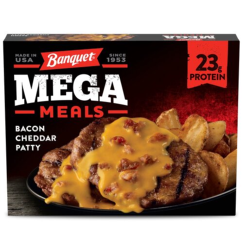 Banquet Mega Meals Bacon Cheddar Patty, 11.5 oz