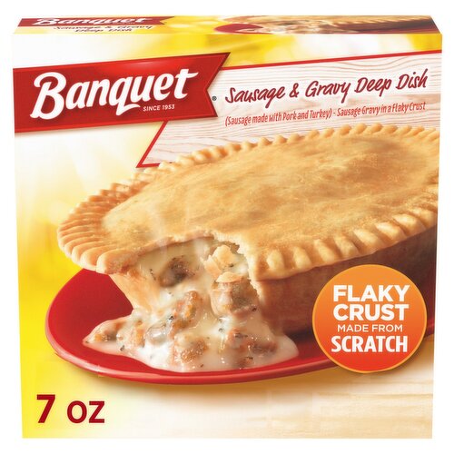 Banquet Sausage & Gravy Deep Dish, 7 oz
