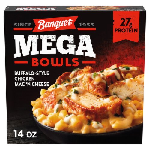 Banquet Buffalo-Style Chicken Mac 'n Cheese Mega Bowls, 14 oz