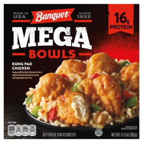 Banquet Mega Bowls Kung Pao Chicken, 13.5 oz