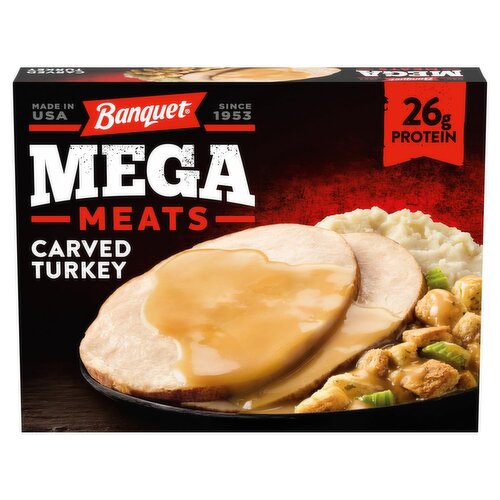 Banquet Mega Meats Carved Turkey, 13.5 oz
