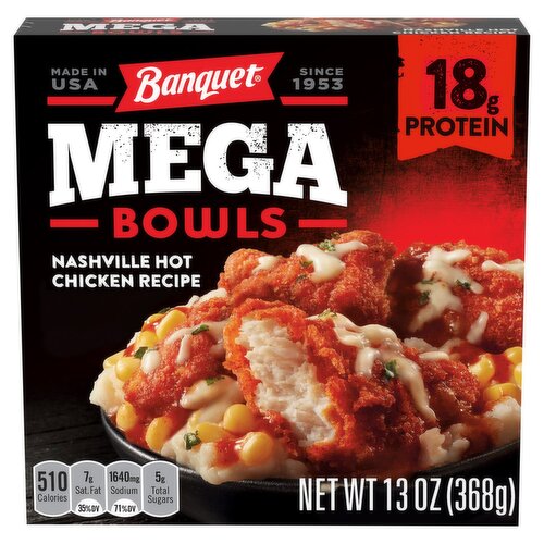 Banquet Mega Bowls Nashville Hot Chicken Recipe, 13 oz