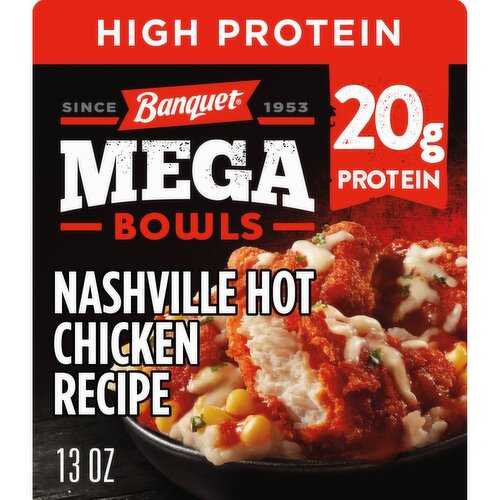 Banquet Mega Bowls Nashville Hot Chicken Recipe, 13 oz