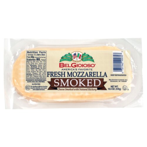 BelGioioso Smoked Fresh Mozzarella Cheese, 15.5 oz